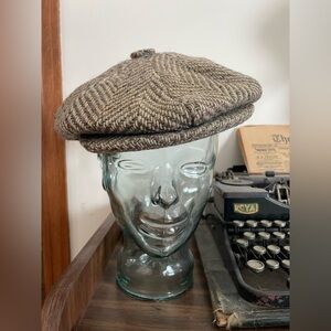 Antique Jonathan Richard Tweed Newsboy Cap